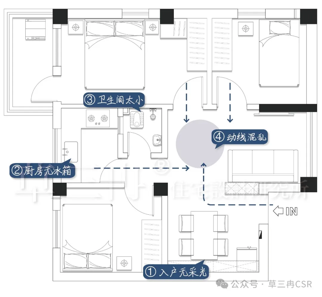 案例改造丨买下被人嫌弃的老破小，改造后邻居都赞不绝口！