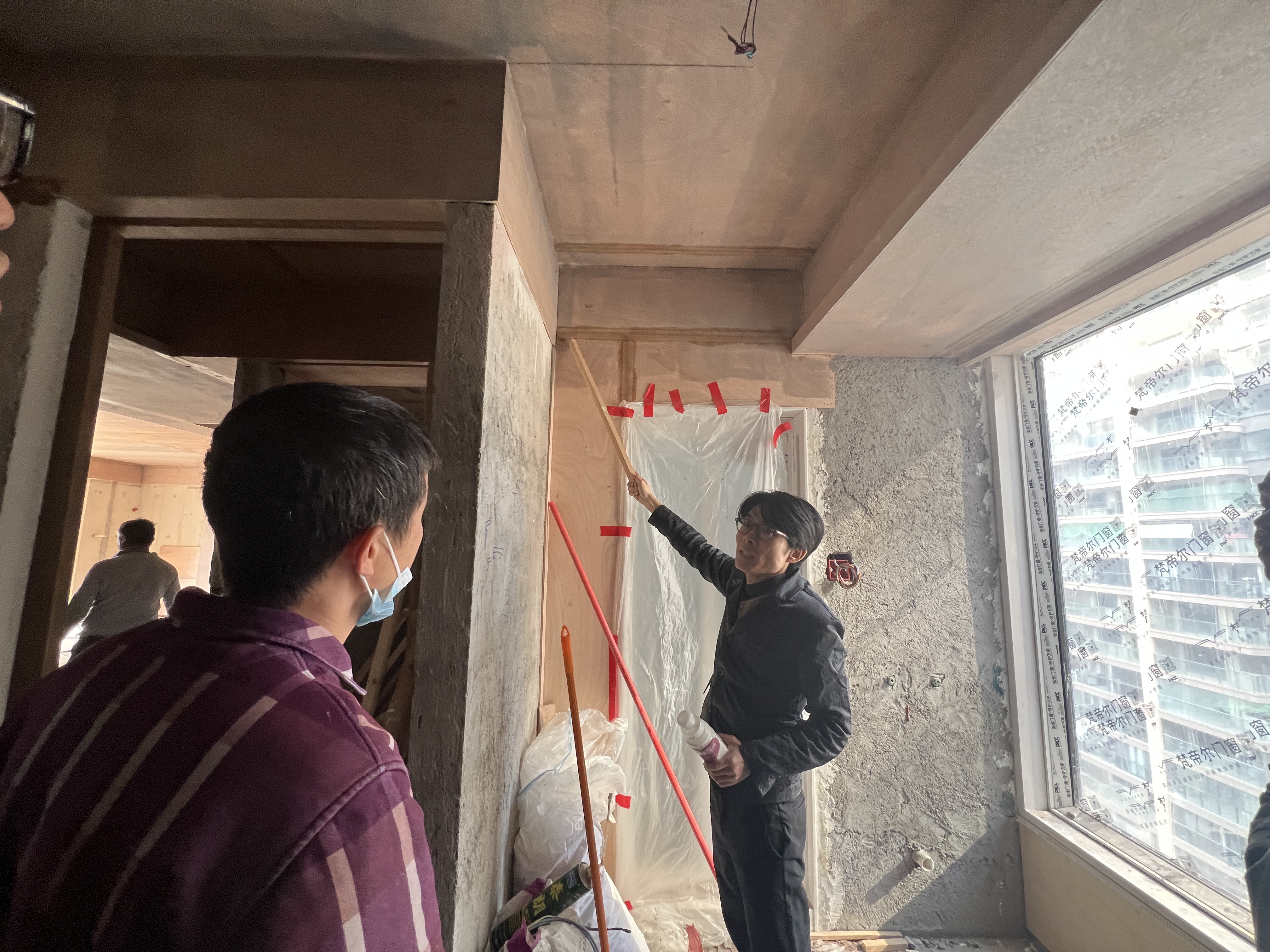 普宁翔栩城市公园 木作验收