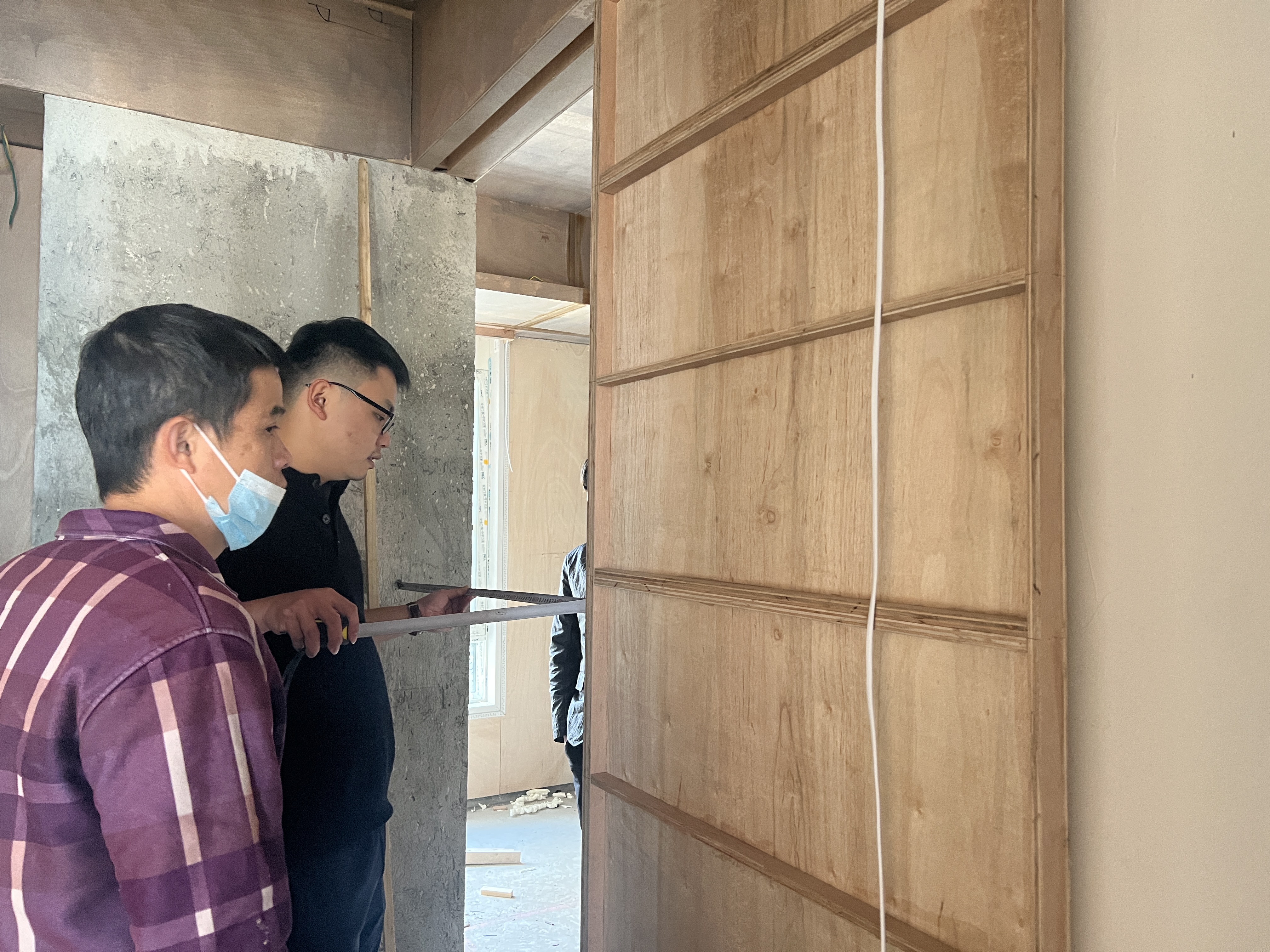 普宁翔栩城市公园 木作验收