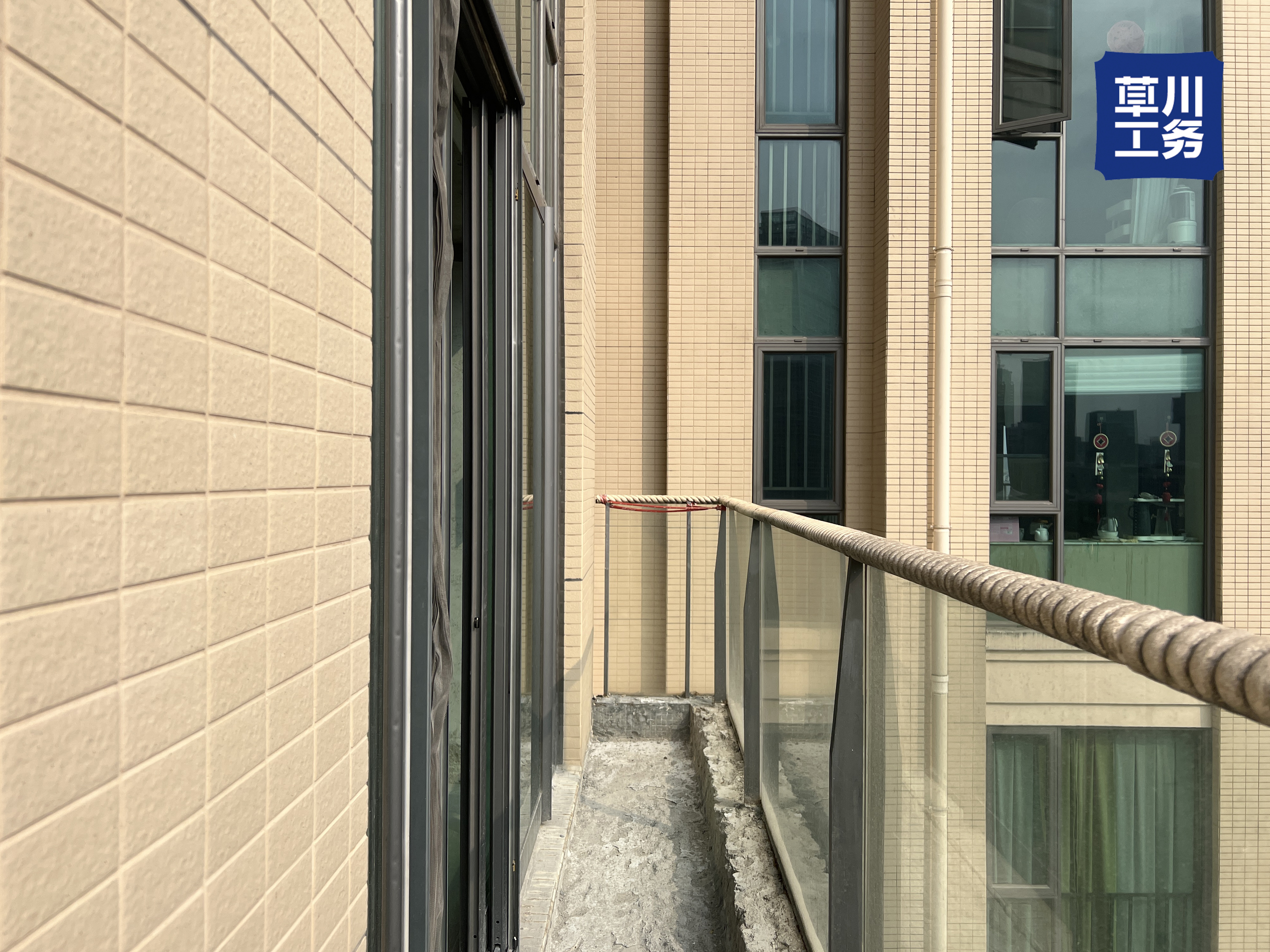 卓越浅水湾 砌墙