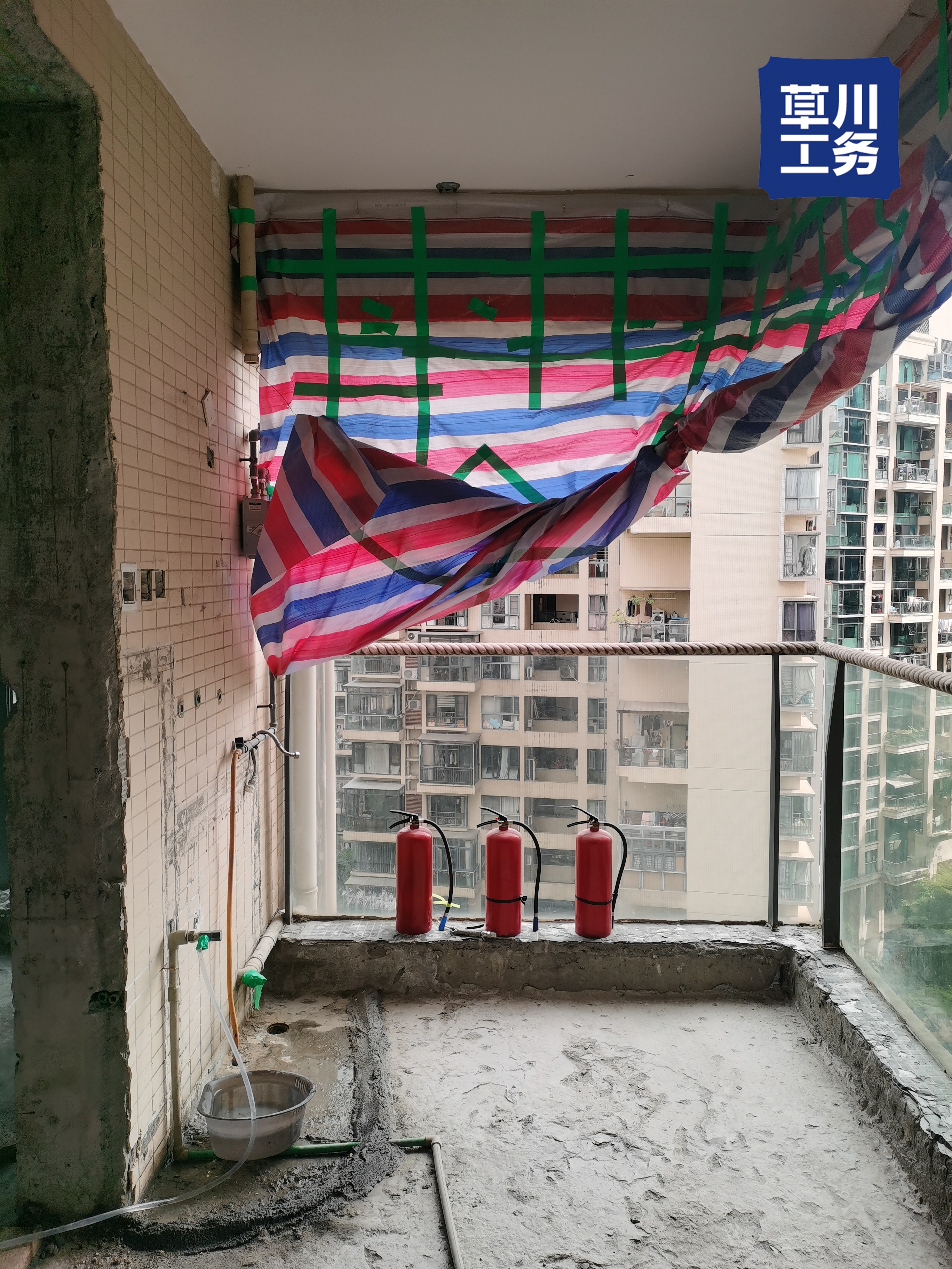 卓越浅水湾 砌筑放线