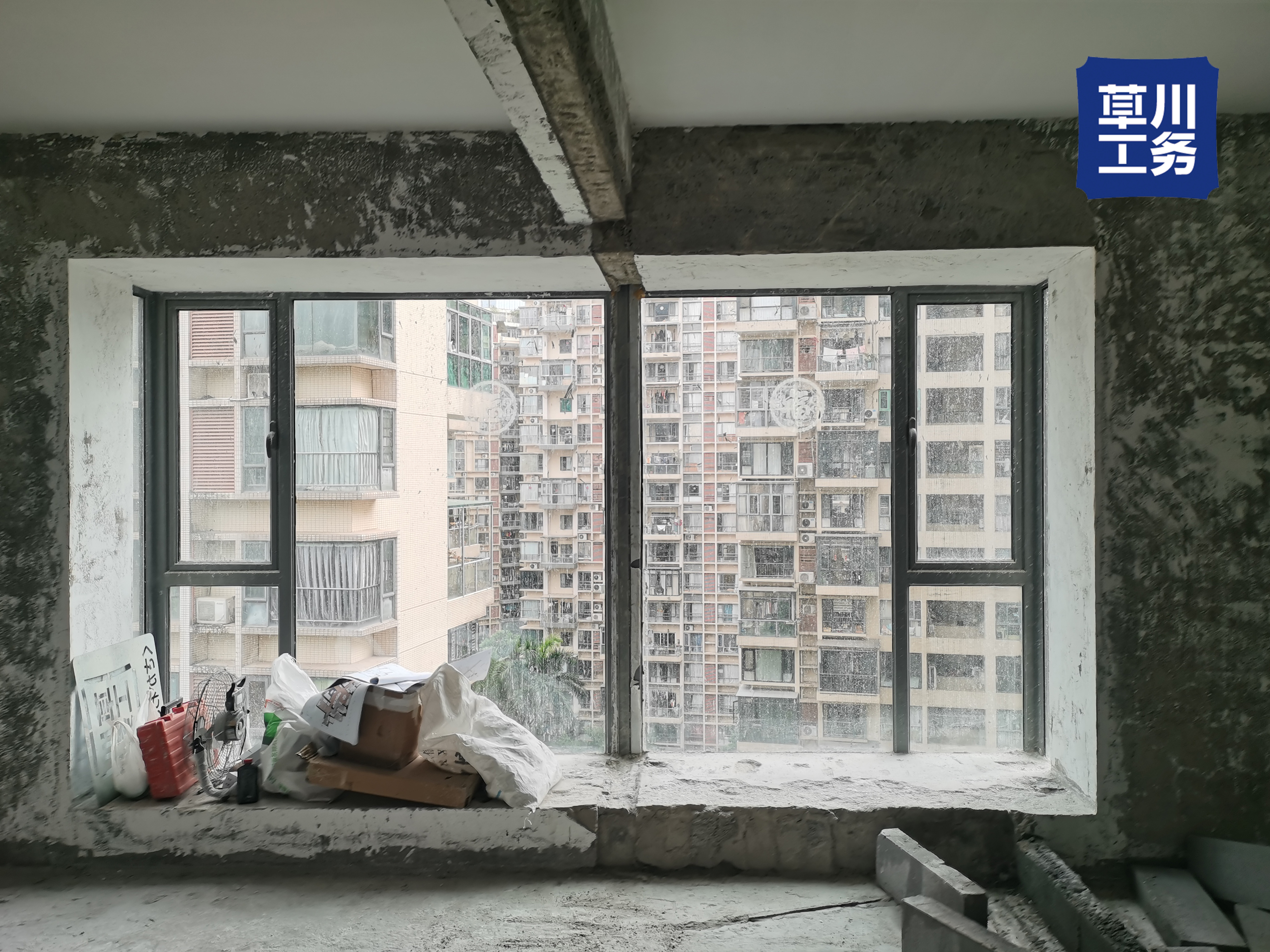 卓越浅水湾 砌筑放线